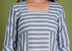 Aishwariya – Stripes South Cotton 2 Piece Kurta Set in Grey Color, Amba Collection – Ethnic Wear