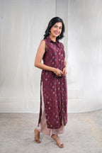 Mrinalini – No Print Swiss Silk Cotton 1 Piece Pant in Pink Color Phalak Collection – Indian Wear