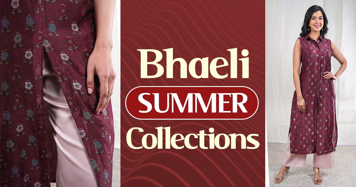 Bhaeli Summer Collections – Floral Cotton Kurtas for Women